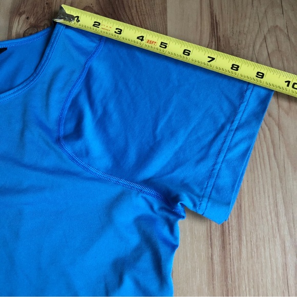 THE NORTH FACE FlashDry Tee Shirt Short Sleeve Activewear Medium Blue Women’s - Picture 7 of 16